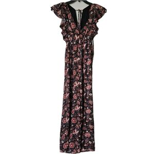 Madewell‎ Womens Deep V Ruffled Jumpsuit Size XS
